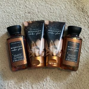 NEW Lot of Bath and Body Works Midnight Amber Glow Minis